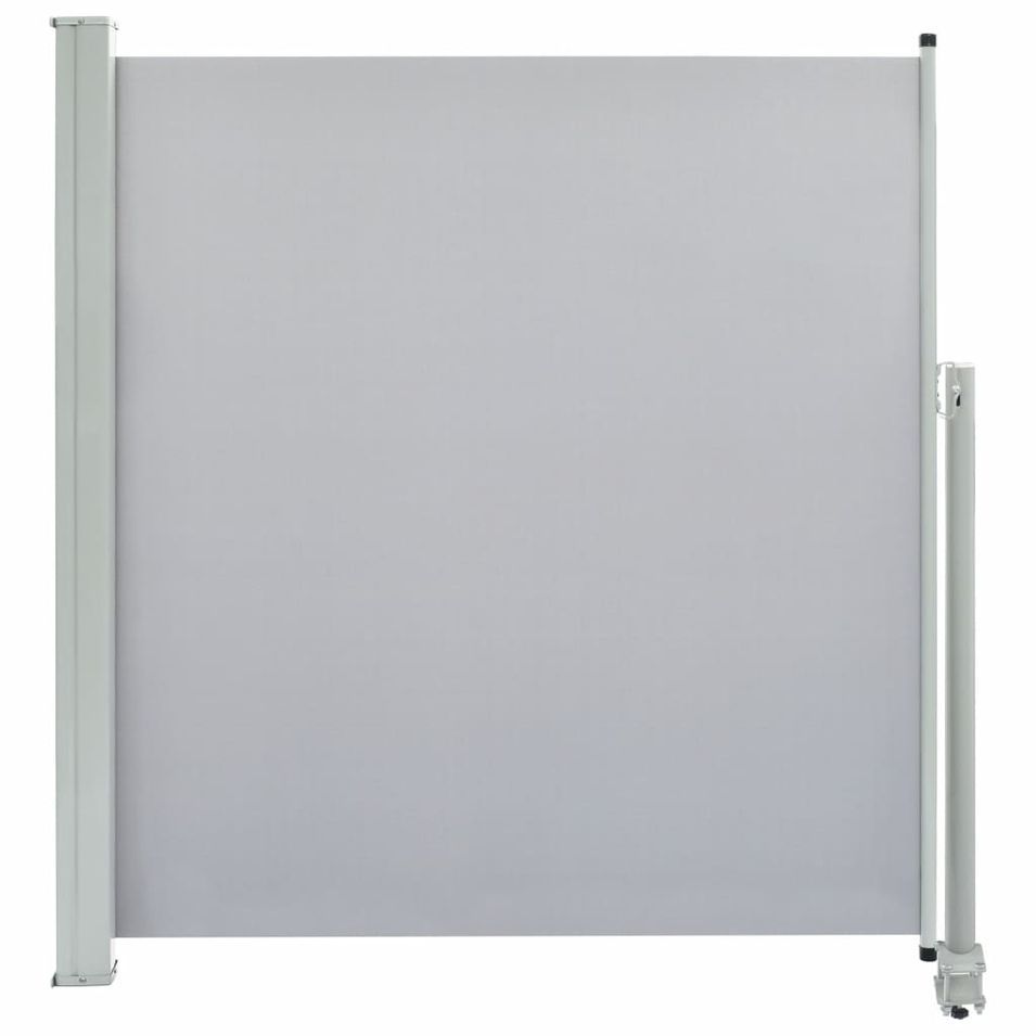Auvent latéral rétractable de patio 140 x 300 cm Gris - Photo n°1