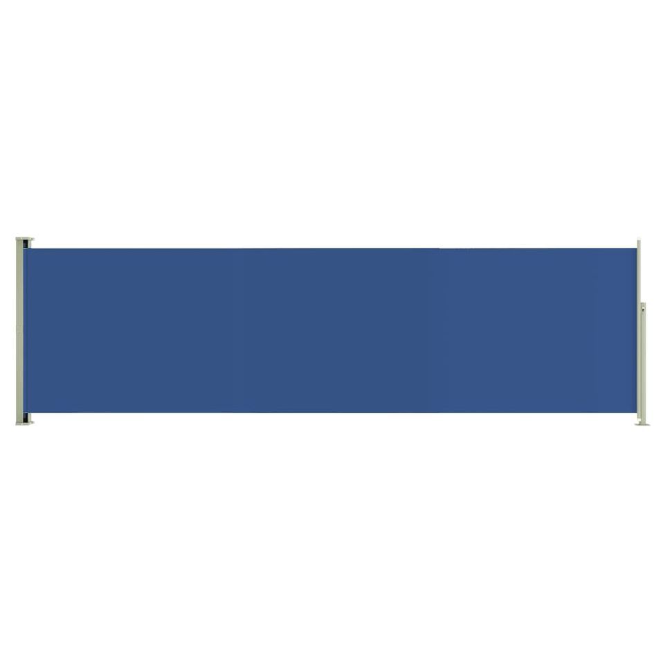Auvent latéral rétractable de patio 180x600 cm Bleu - Photo n°1