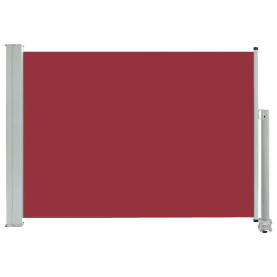 Auvent latéral rétractable de patio 80x300 cm Rouge - Photo n°1