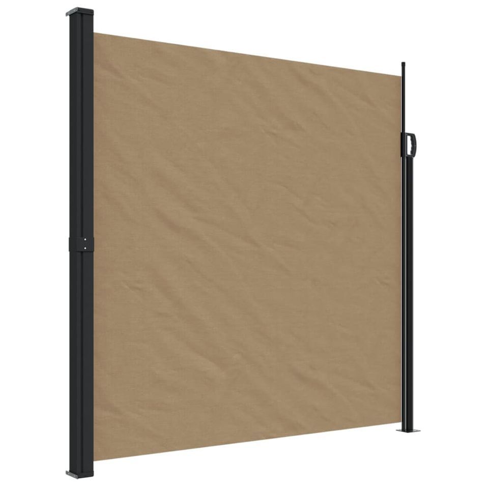Auvent latéral rétractable taupe 200x300 cm - Photo n°1