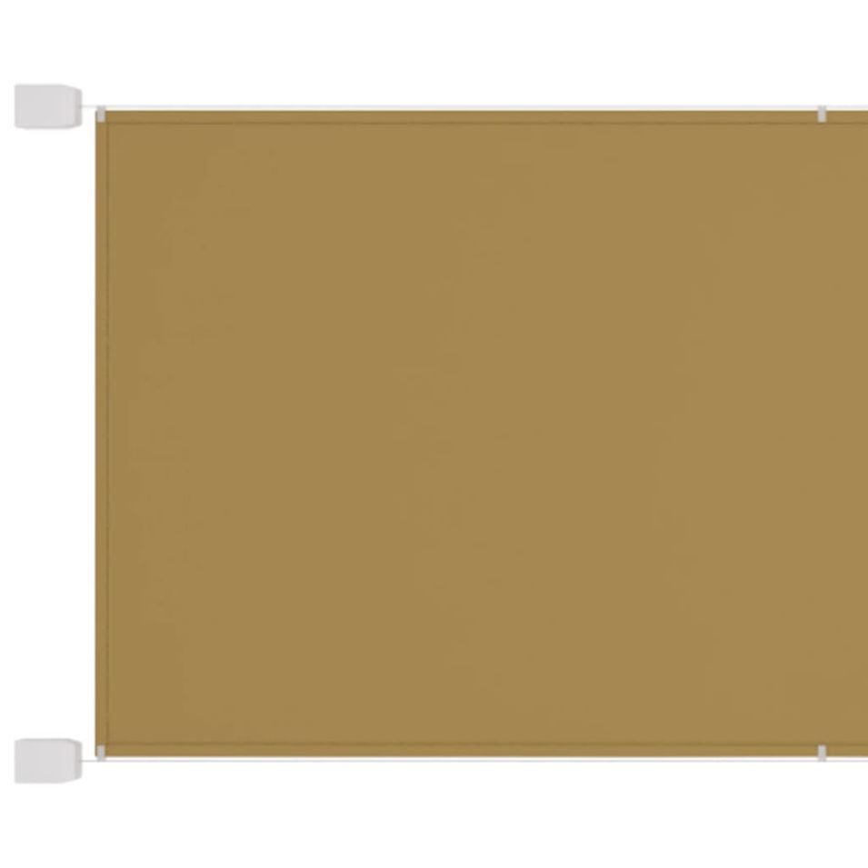 Auvent vertical Beige 140x1200 cm Tissu oxford - Photo n°1
