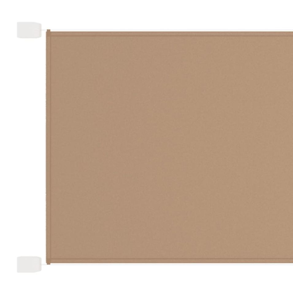 Auvent vertical Taupe 100x1200 cm Tissu oxford - Photo n°1