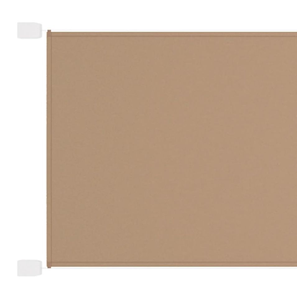 Auvent vertical Taupe 180x1200 cm Tissu oxford - Photo n°1