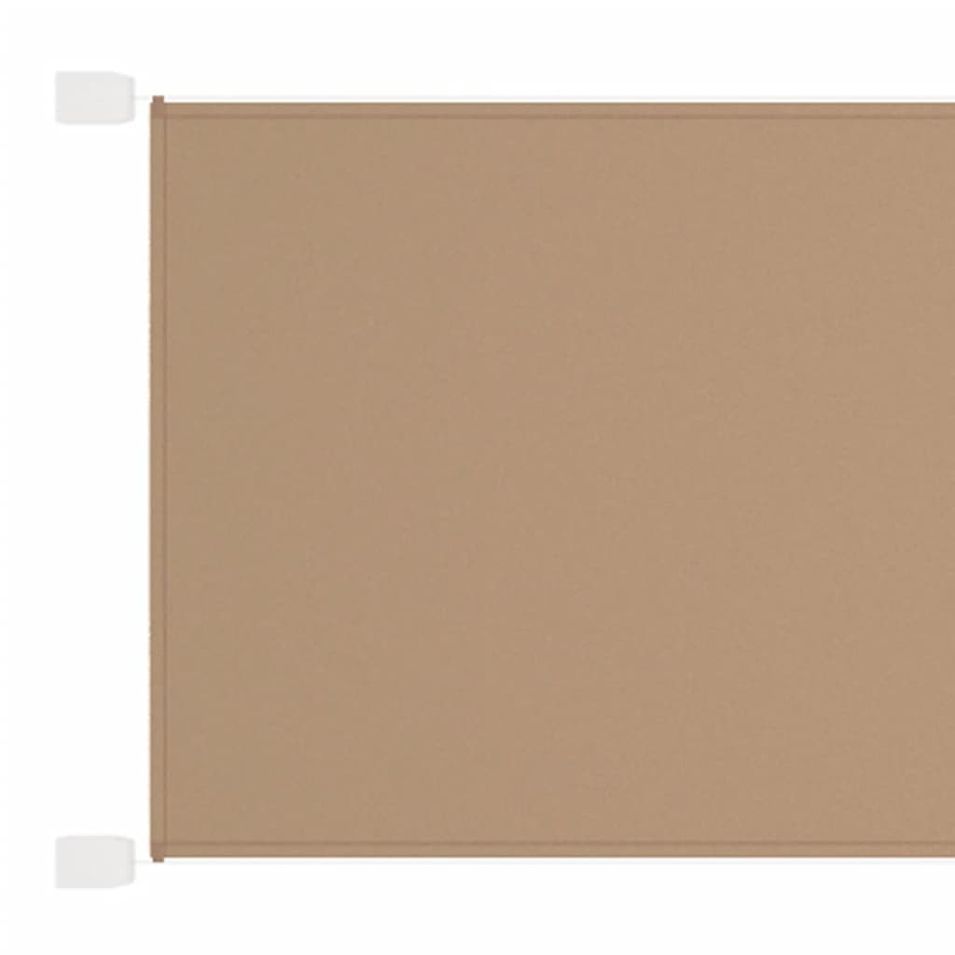 Auvent vertical Taupe 60x1000 cm Tissu oxford - Photo n°1