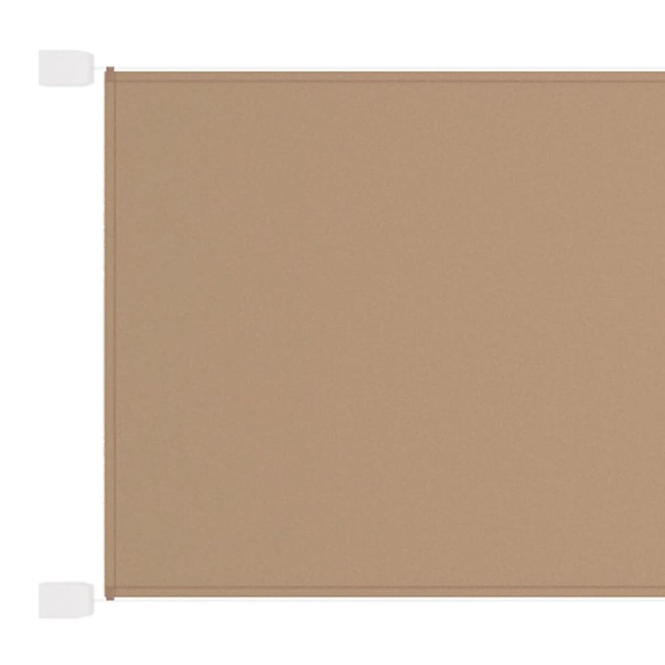 Auvent vertical Taupe 60x1200 cm Tissu oxford - Photo n°1