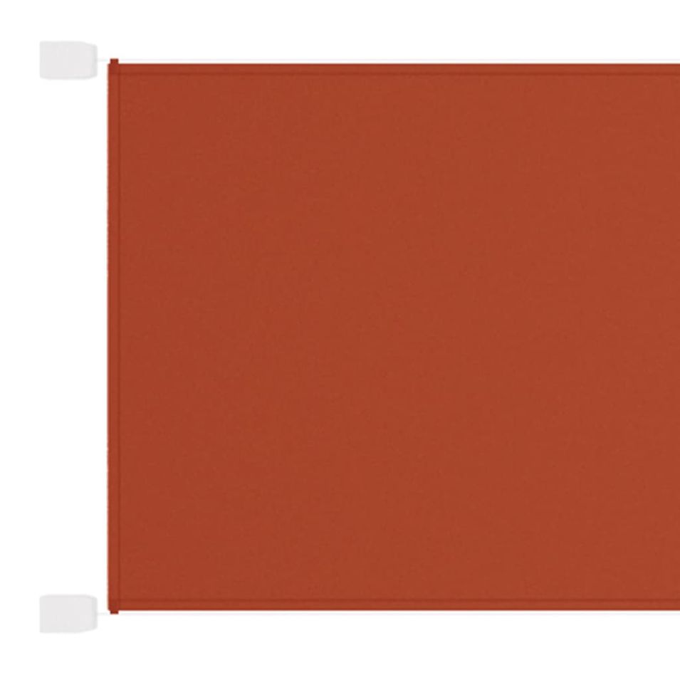 Auvent vertical Terre cuite 60x1200 cm Tissu oxford - Photo n°1