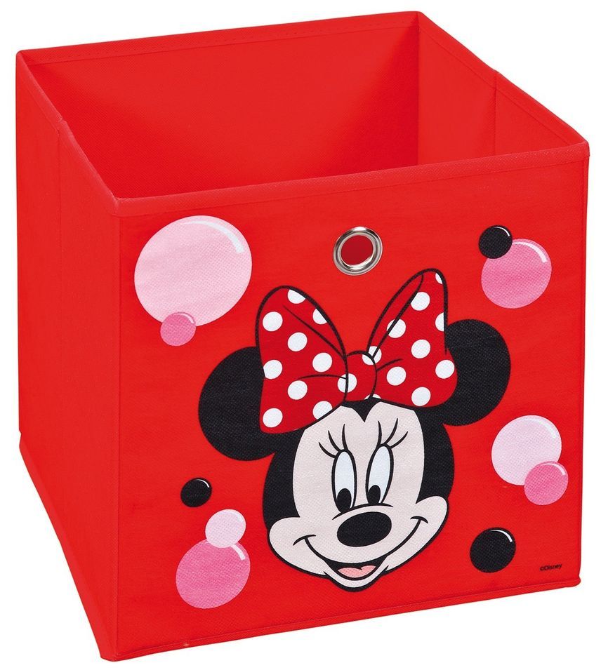 Bac rangement pliable rouge Minnie Mouse - Photo n°1