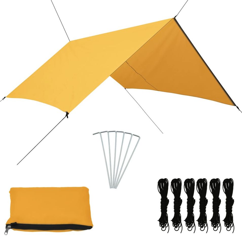 Bâche d'extérieur 3x2,85 m Jaune - Photo n°1