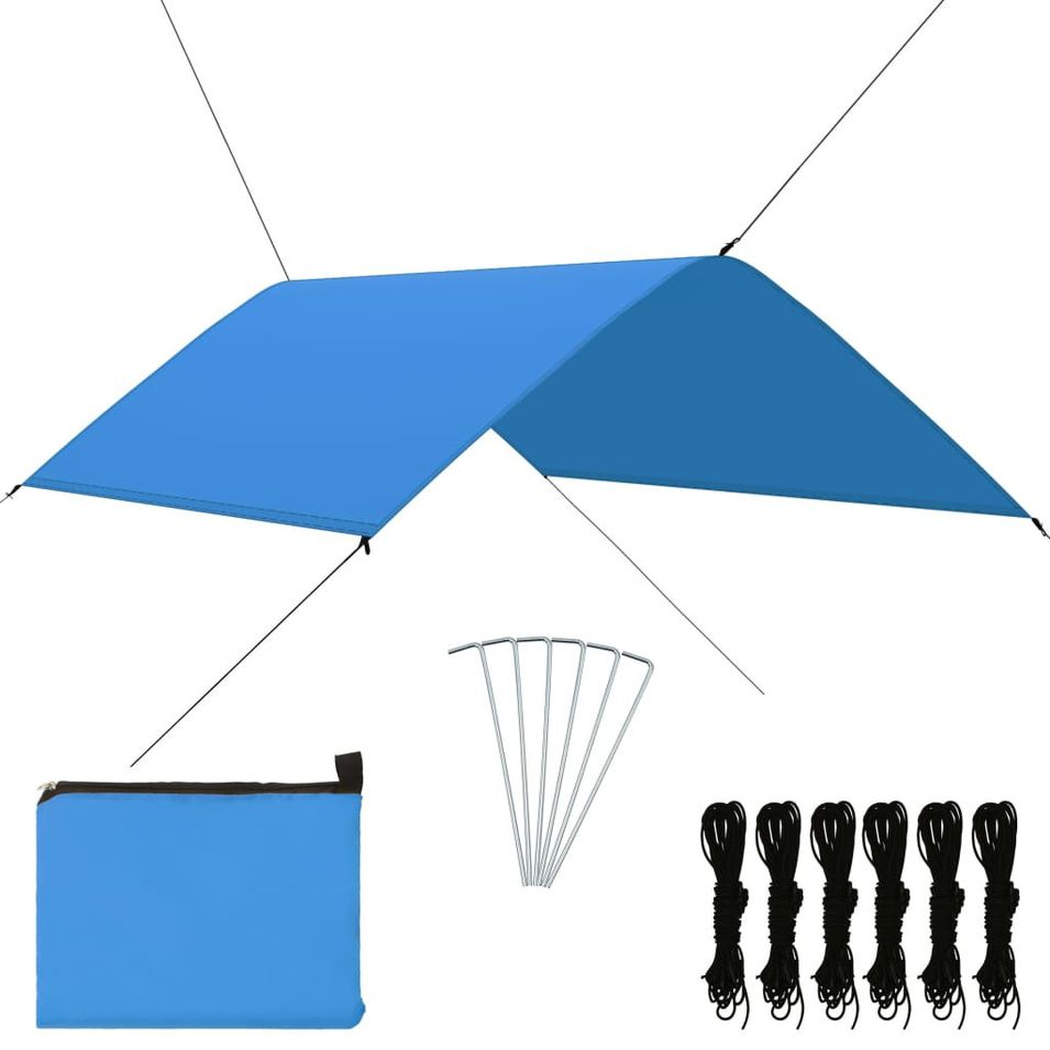 Bâche d'extérieur 3x2 m Bleu - Photo n°1