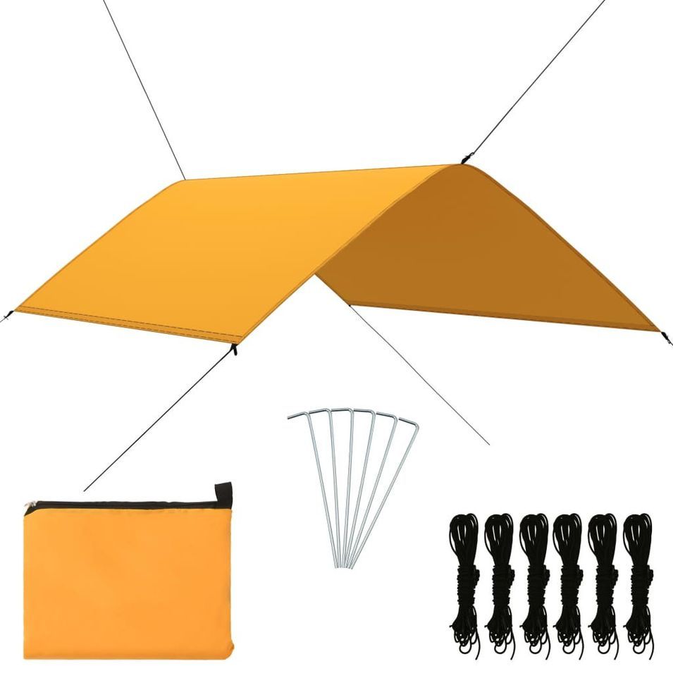 Bâche d'extérieur 3x2 m Jaune - Photo n°1