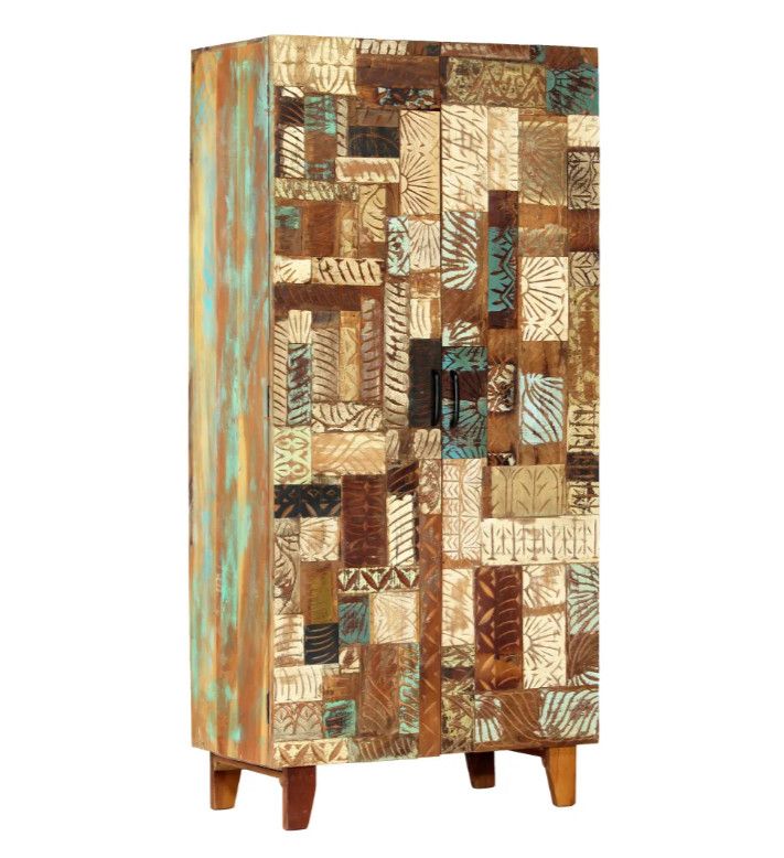 Bahut 2 portes bois massif recyclé Zingo - Photo n°1