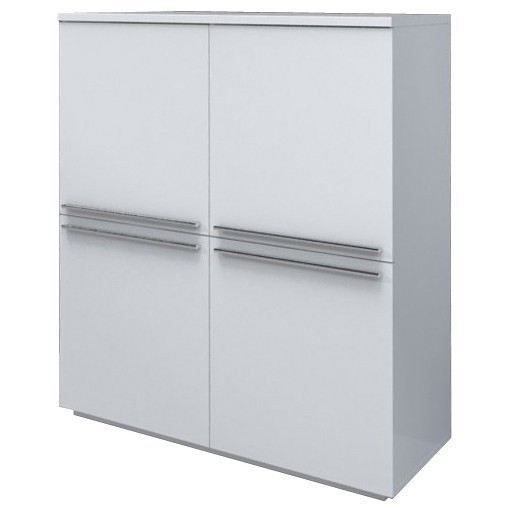 Bahut blanc laqué Venita - Photo n°1