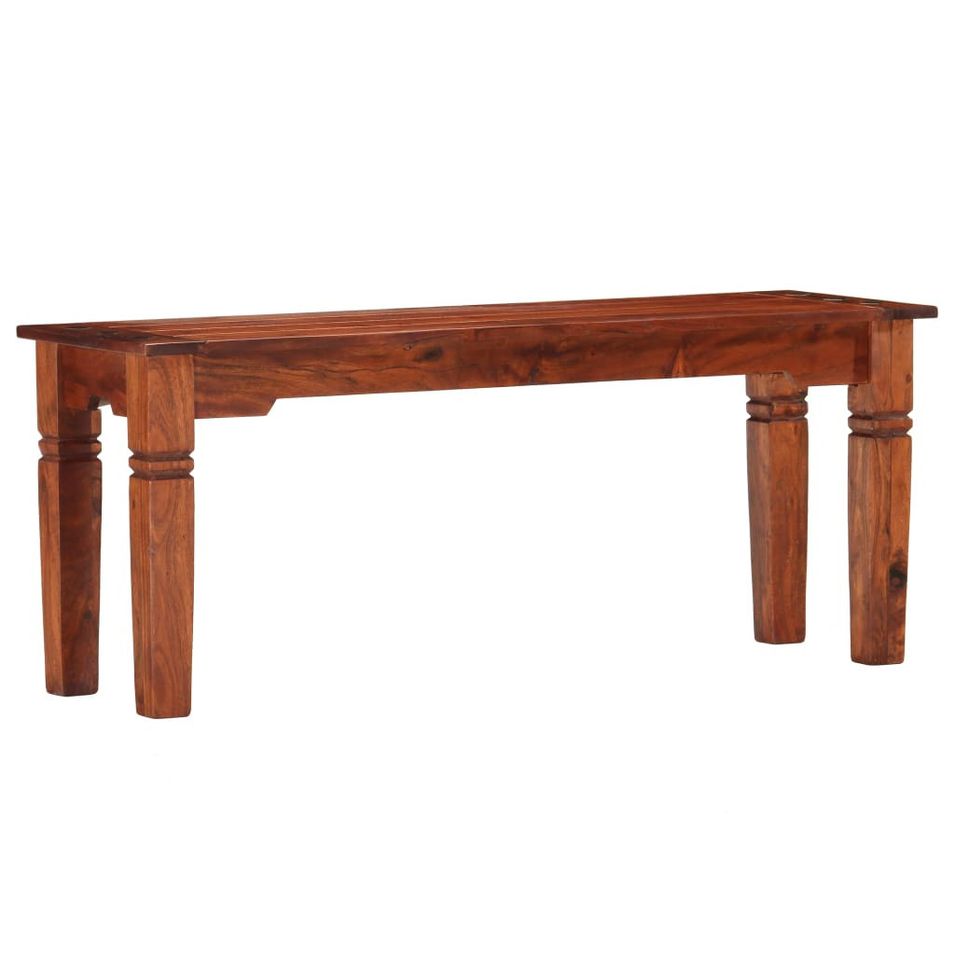 Banc 110 cm Bois d'acacia solide - Photo n°1