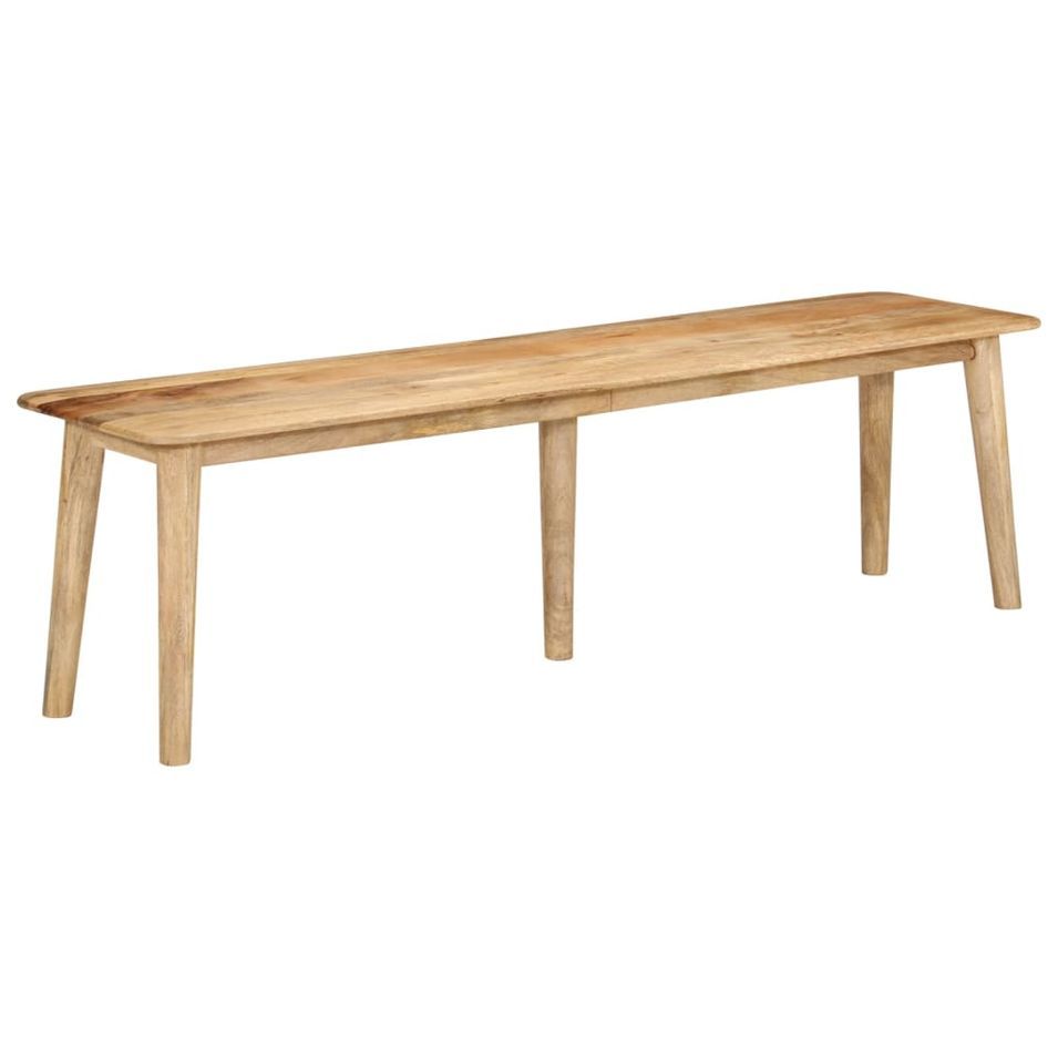 Banc 160x40x45 cm bois massif de manguier - Photo n°1