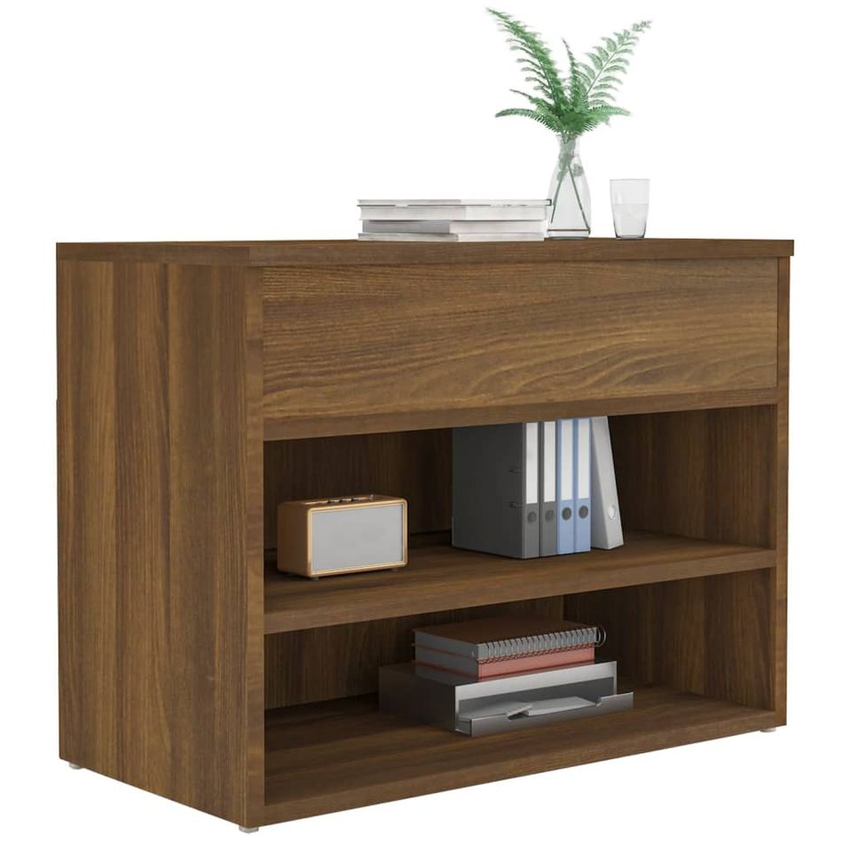 Banc à chaussures en bois Borka L 60 x H 45 cm - Compact et Pratique - Photo n°1