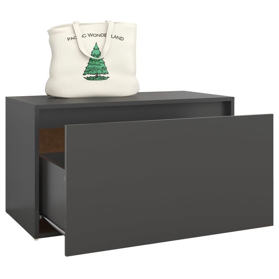 Banc avec coffre de rangement en bois Klazika L 80 x H 45 x P 40 cm – Pratique et intemporel - Photo n°1