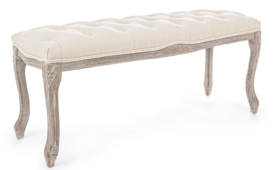 Banc bois blanc et naturel Atida L 110 cm - Photo n°1