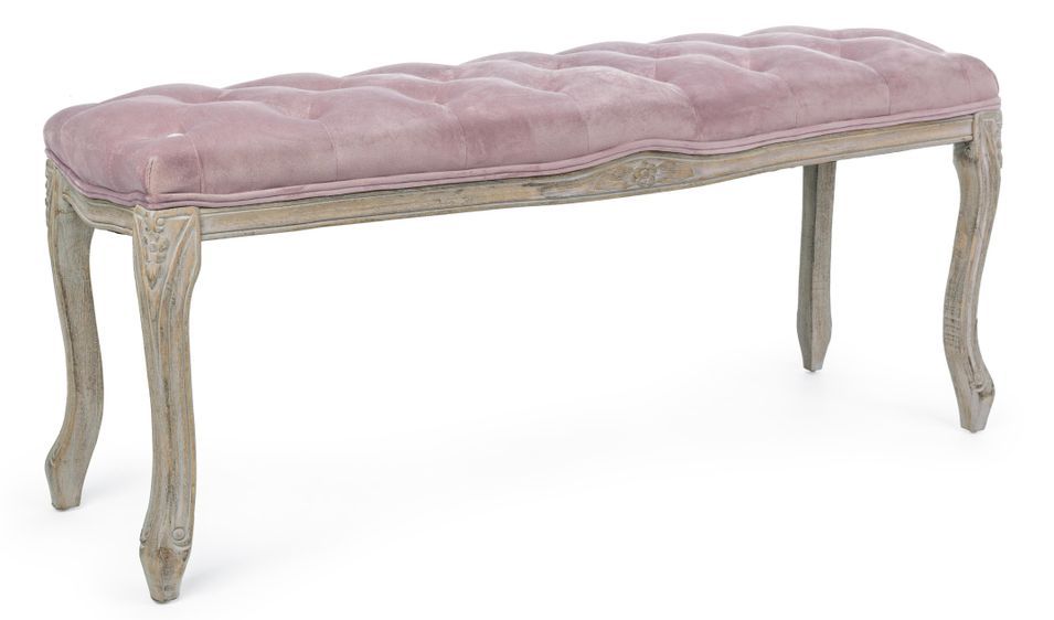 Banc bois de bouleau rose Adda L 110 cm - Photo n°1