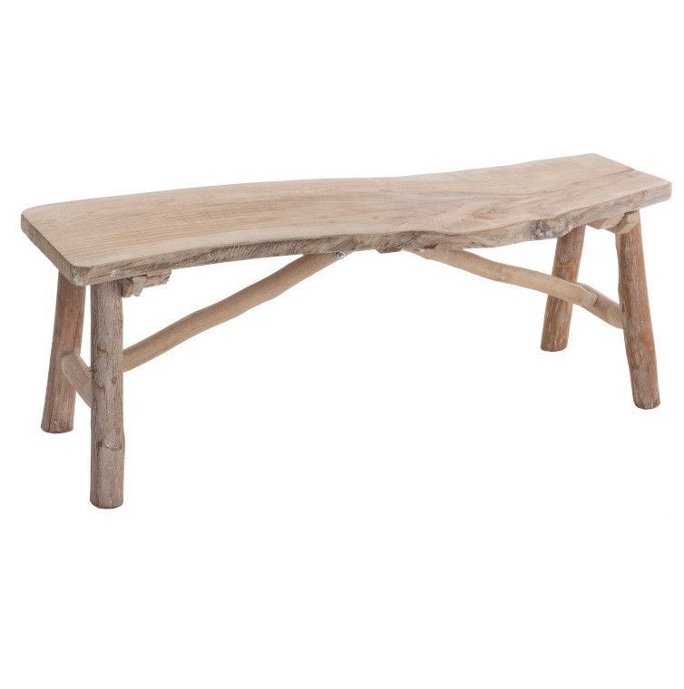 Banc bois massif clair Azura - Photo n°1