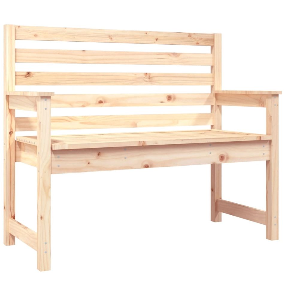 Banc de jardin 109x48x91,5 cm bois massif de pin - Photo n°1
