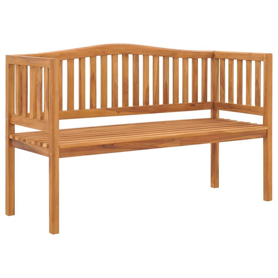 Banc de jardin 150 cm Bois de teck solide - Photo n°1