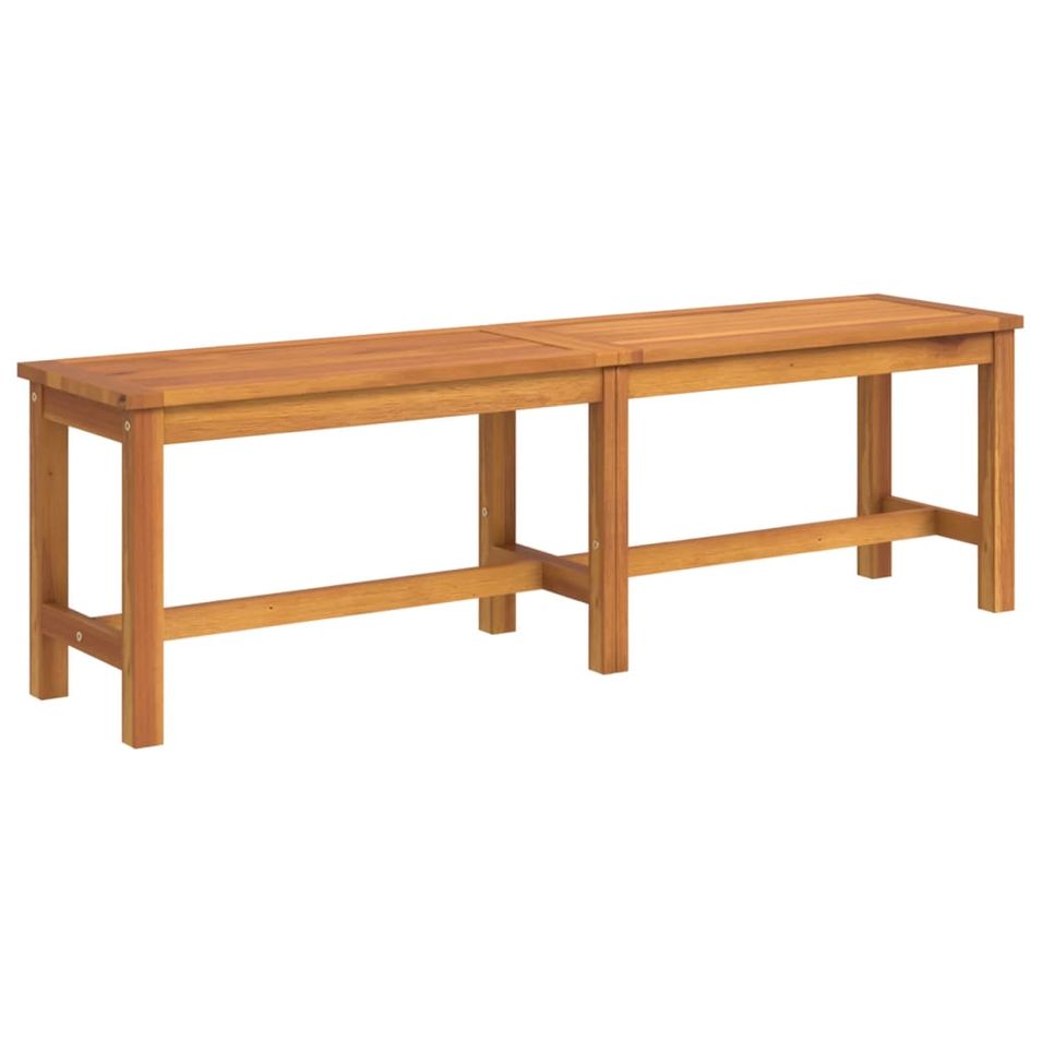 Banc de jardin 150x35x45 cm bois massif d'acacia - Photo n°1