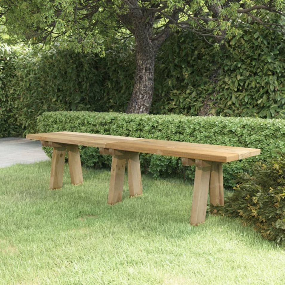 Banc de jardin 160 cm bois de pin massif imprégné - Photo n°1