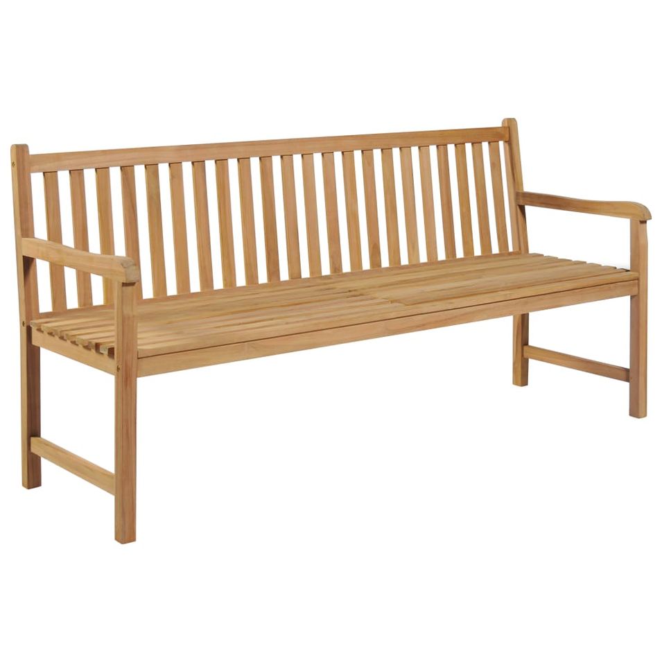 Banc de jardin 175 cm Bois de teck solide - Photo n°1