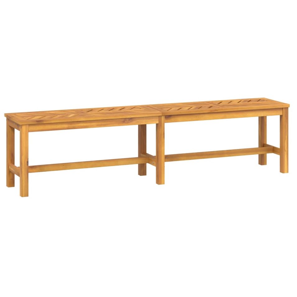 Banc de jardin 180 cm bois massif d'acacia - Photo n°1