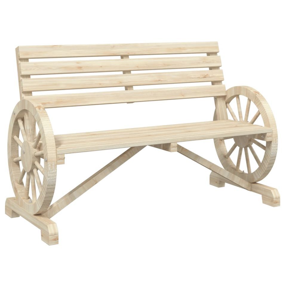 Banc de jardin 2 places bois de sapin massif - Photo n°1