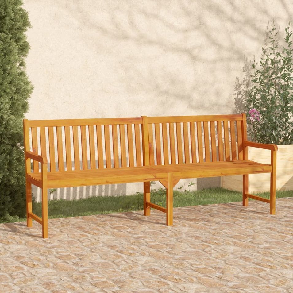 Banc de jardin 219 cm Bois d'acacia solide - Photo n°1