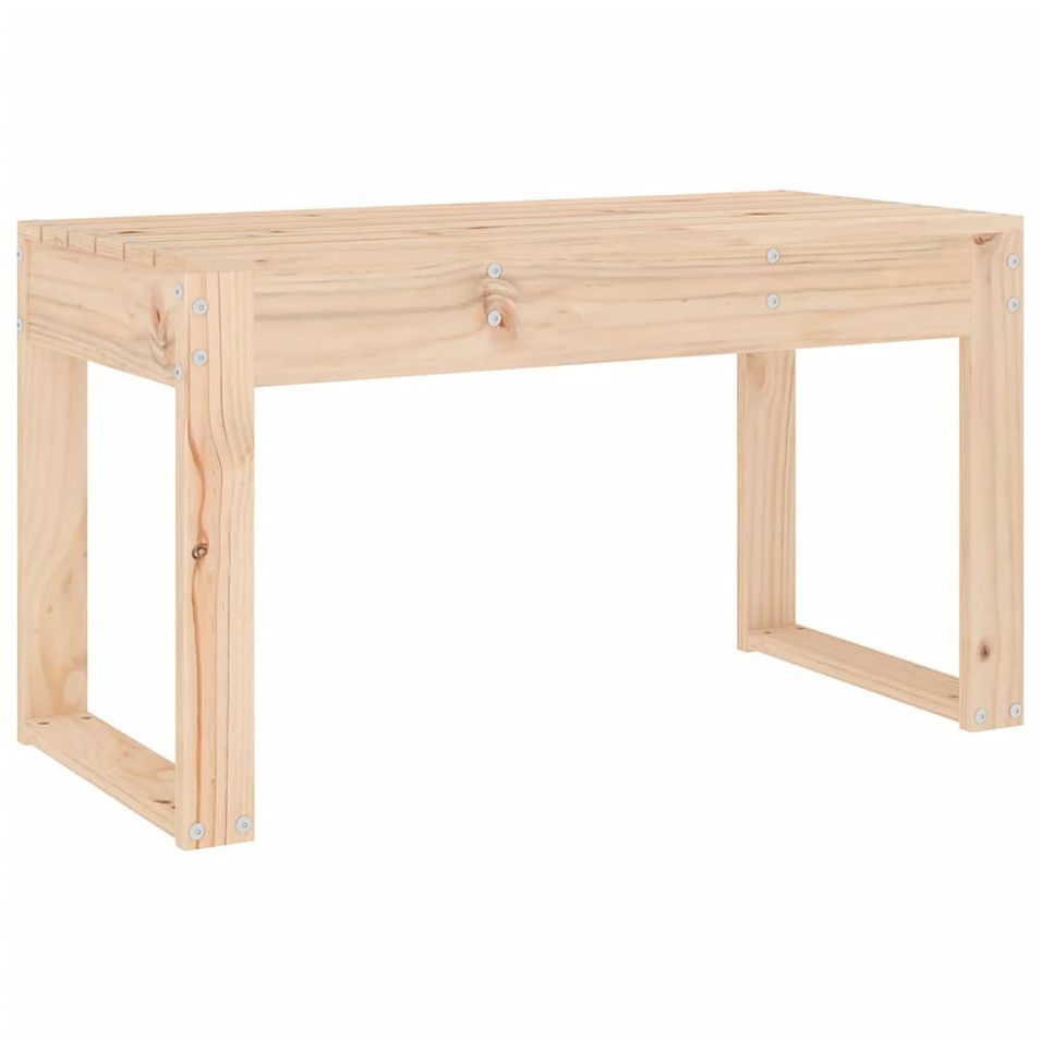 Banc de jardin 80x38x45 cm bois massif de pin - Photo n°1