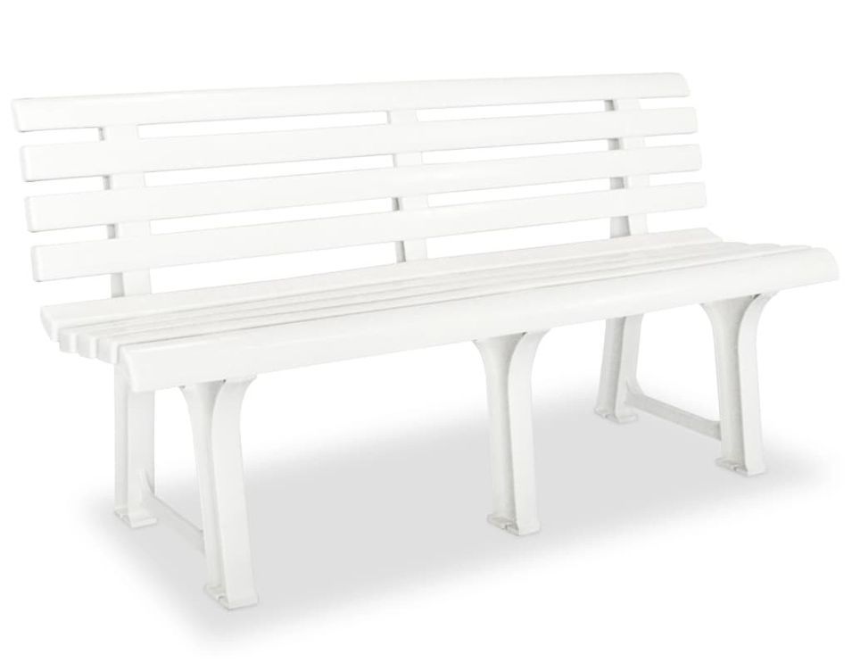Banc de jardin en plastique BOUKA – Élégance & résistance extérieure - Photo n°1