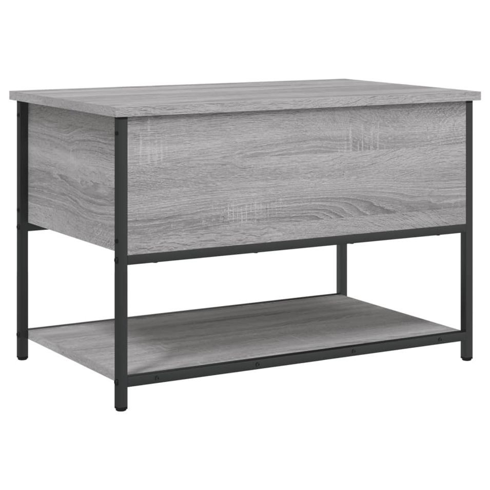 Banc de rangement sonoma gris 70x42,5x47 cm bois d'ingénierie - Photo n°1