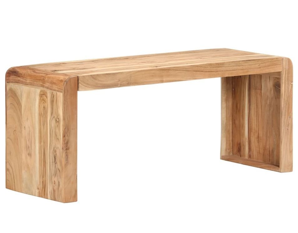 Banc en bois massif d'acacia 110 cm - Modèle Kanza - Photo n°1