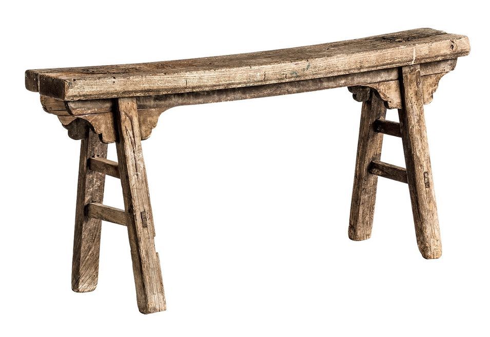 Banc orme massif clair vieilli Rossy - Photo n°1