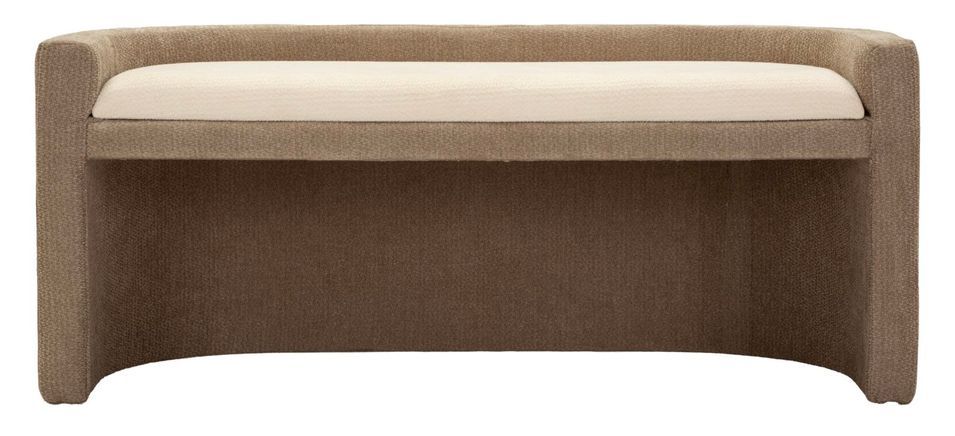 Banc style nordique rembourré design contemporain Laki - Photo n°1
