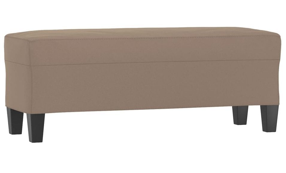 Banc Taupe 100x35x41 cm Tissu microfibre - Photo n°1