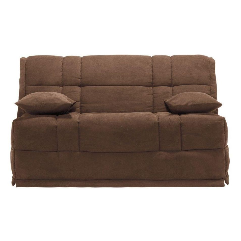 Banquette BZ Marron Matelas Bultex 12 cm - Photo n°1