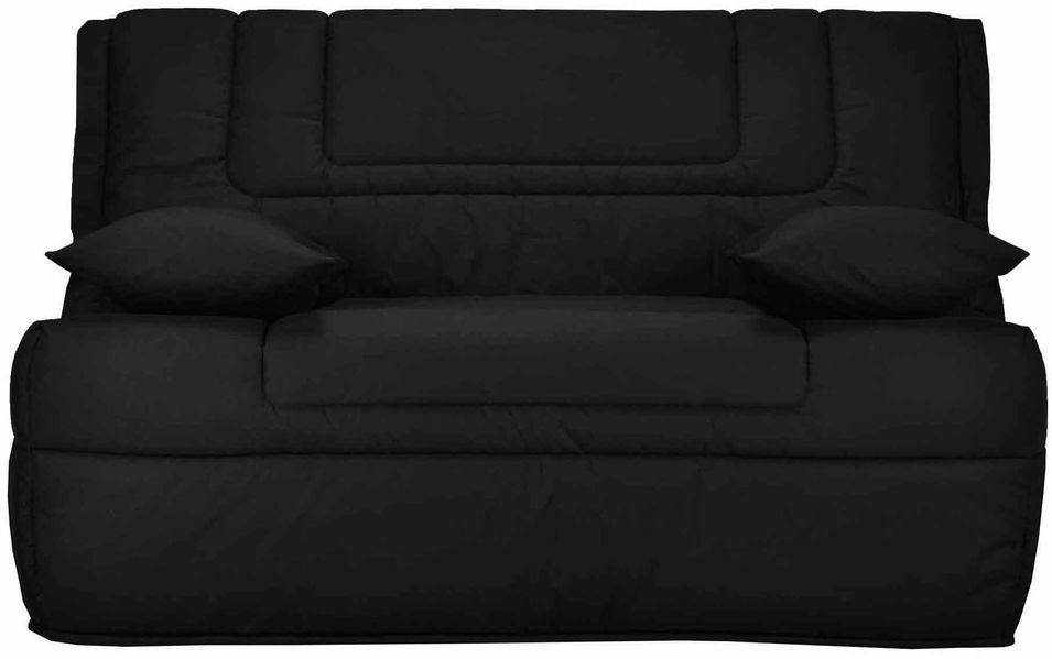 Banquette BZ Noir 140 Matelas 9 cm Calamea - Photo n°1