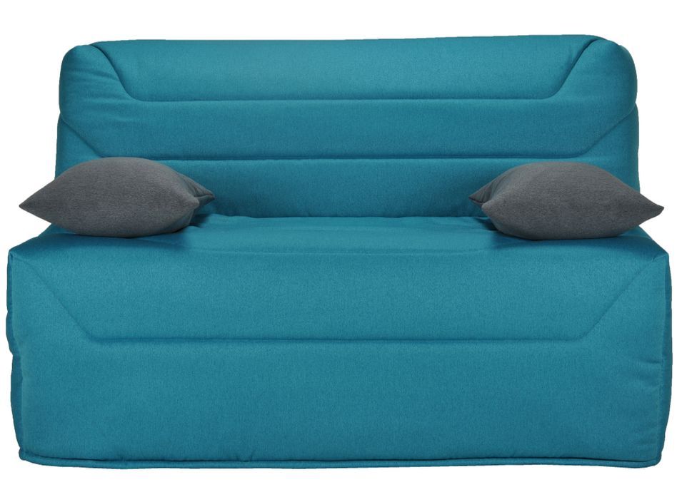 Banquette BZ tissu 140x190 cm avec coffre Matelas Springflex 15 cm Marta - Photo n°1