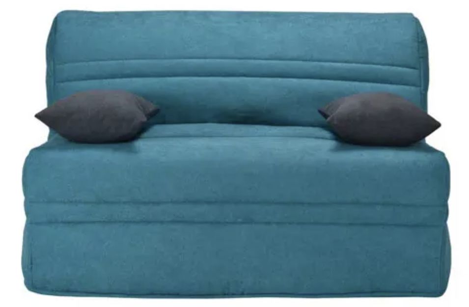 Banquette BZ tissu matelas Bultex 15 cm Barnes 140x200 cm - Photo n°1