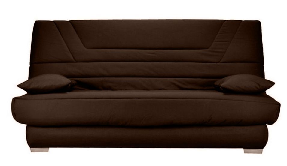 Banquette Clic Clac tissu matelas Bultex 14 cm avec rangement Bary - Photo n°1