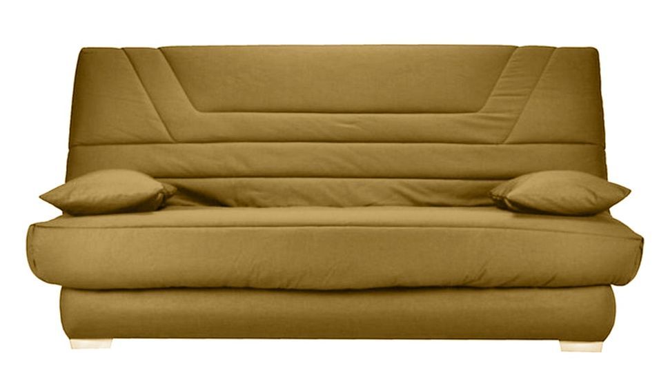 Banquette Clic Clac tissu matelas Bultex 14 cm avec rangement Bary - Photo n°1