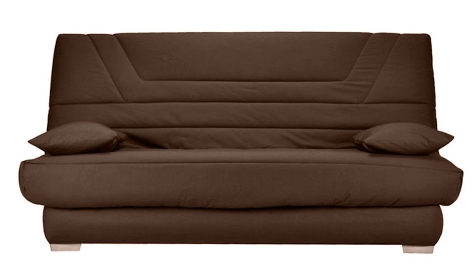 Banquette Clic Clac tissu matelas Bultex 14 cm avec rangement Bary - Photo n°1