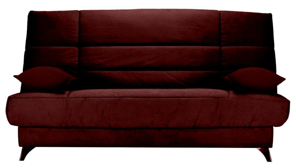 Banquette Clic-clac tissu 130x190 cm matelas Bultex 14 cm avec rangement Belax - Photo n°1