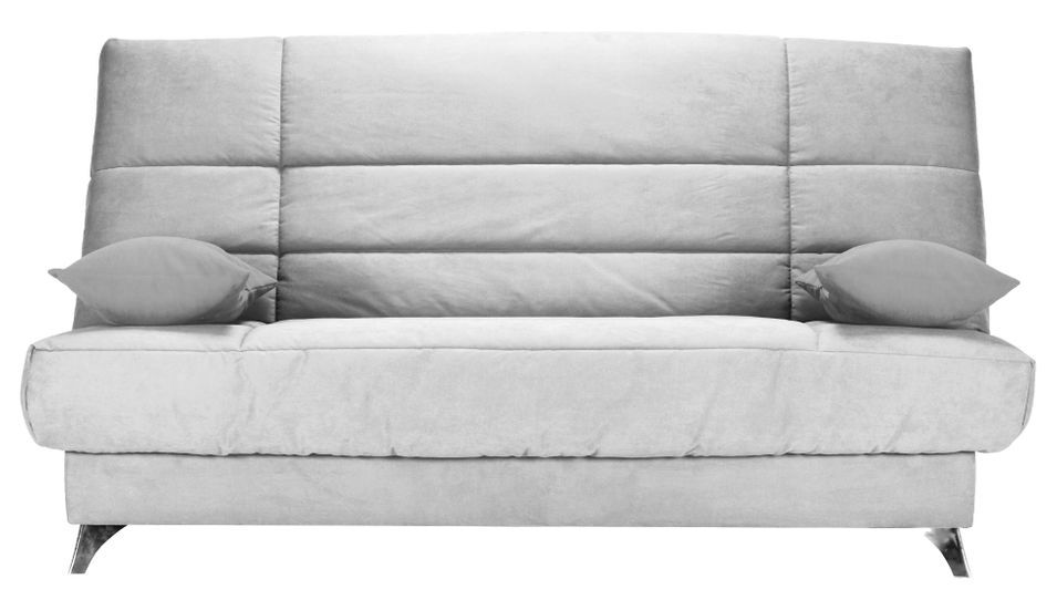 Banquette Clic-clac tissu 130x190 cm matelas Bultex 14 cm avec rangement Belax - Photo n°1
