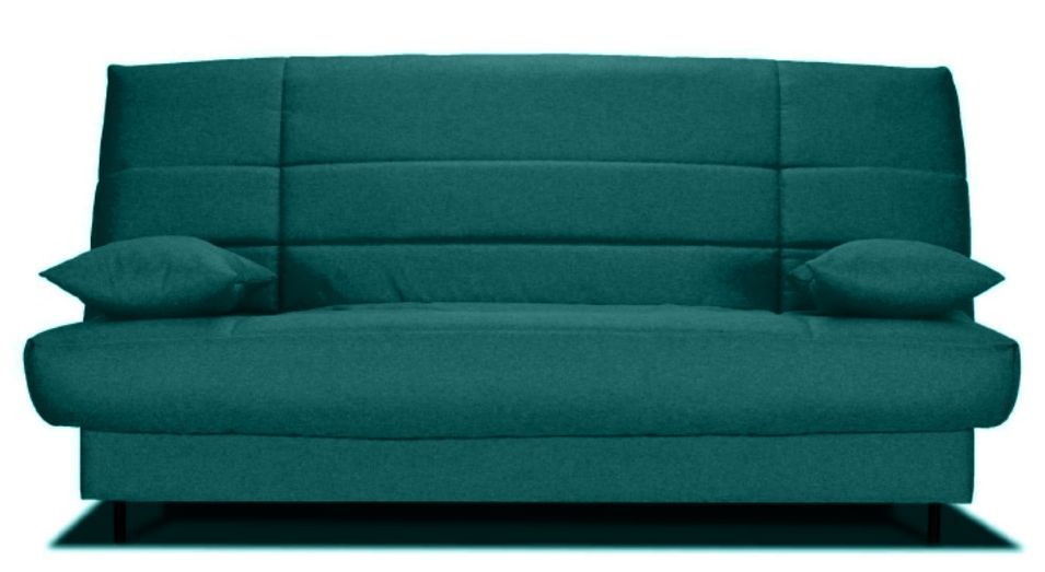 Banquette Clic-clac tissu 130x190 cm matelas Bultex 14 cm avec rangement Zéa - Photo n°1