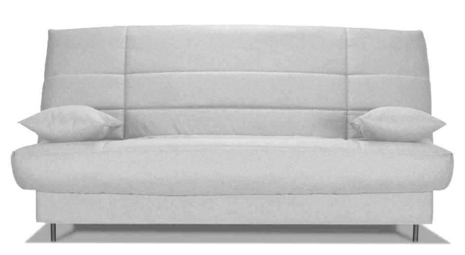 Banquette Clic-clac tissu 130x190 cm matelas Bultex 14 cm avec rangement Zéa - Photo n°1