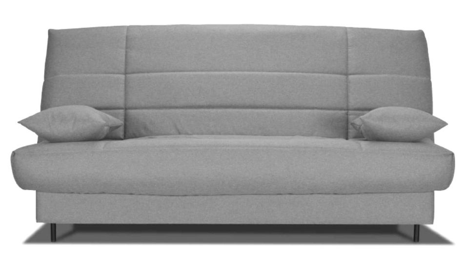 Banquette Clic-clac tissu 130x190 cm matelas Bultex 14 cm avec rangement Zéa - Photo n°1